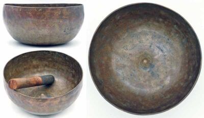 Characterful Rare 17th-18th Century Lingam Singing Bowl – Perfect Pitch E3