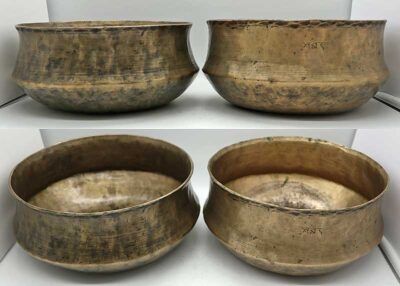 A Rare Pair or Set of 2 Extraordinary Antique Singing Bowls – Both Perfect Pitch