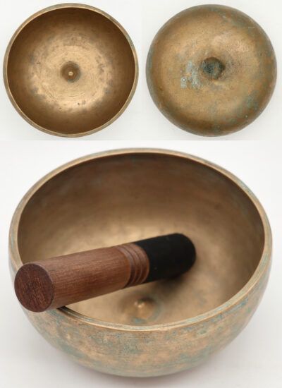 Superior Example of Rare 19th Century Lingam Singing Bowl – Perfect Pitch Eb4