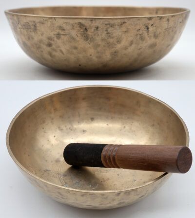 Rare Large Multi-Harmonic Antique Manipuri Singing Bowl – Perfect Pitch C#3
