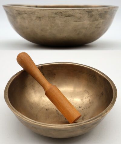 Small Superior Quality Antique Manipuri Singing Bowl - Perfect Pitch F#4