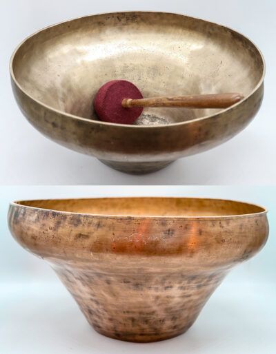 My Rarest, Largest, Lowest Note, Perfect Pitch, Antique Singing Bowl – Self-Amplifying & Inscribed
